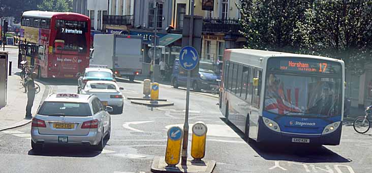 Stagecoach South ADL Enviro200 27657 and Brighton & Hove Wright Streetdeck 838